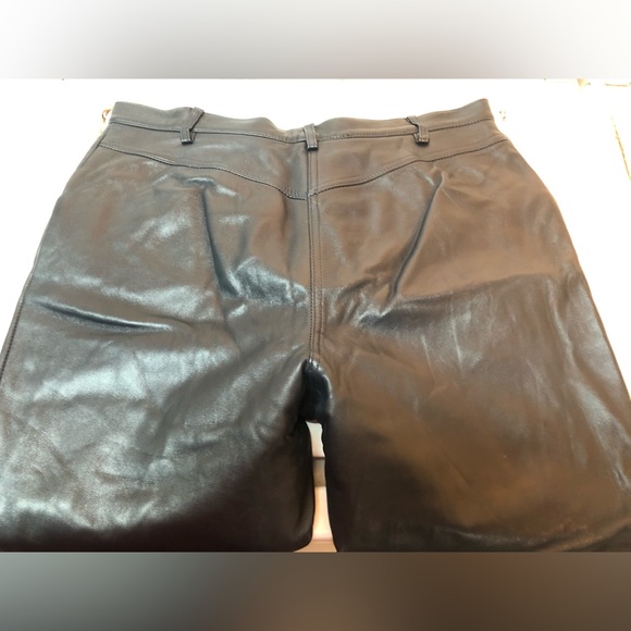 Dark Royal Blue leather trousers - Picture 4 of 5